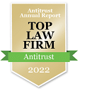 Top Law Firm Antitrust 2022 badge