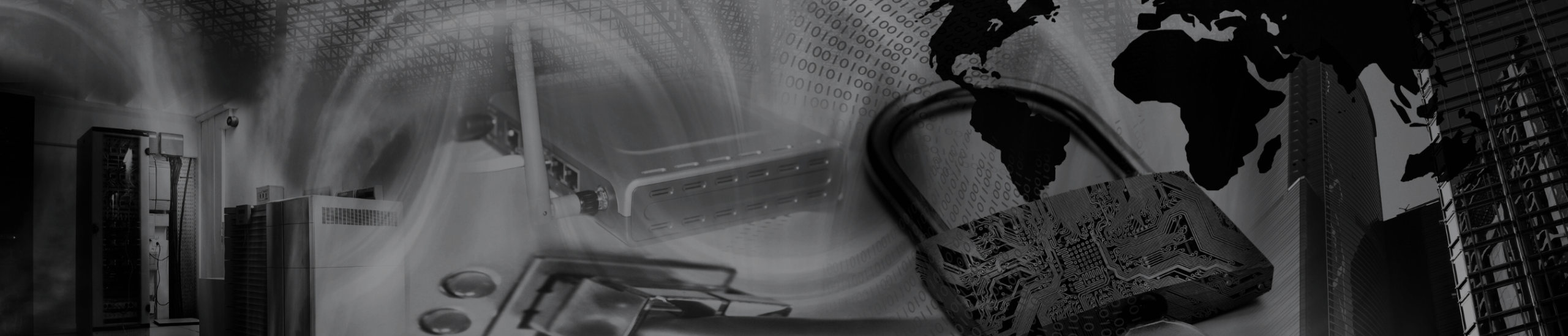 Black and white abstract law-themed banner image