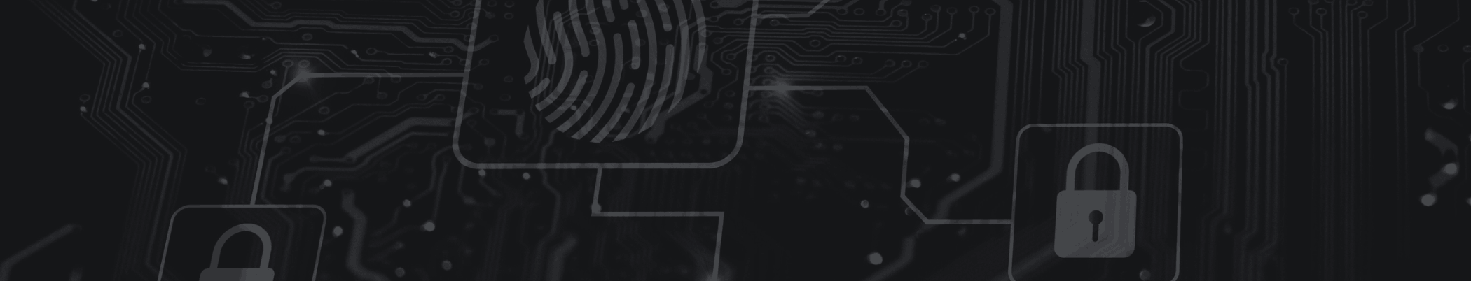 Dark abstract technology-themed banner image.
