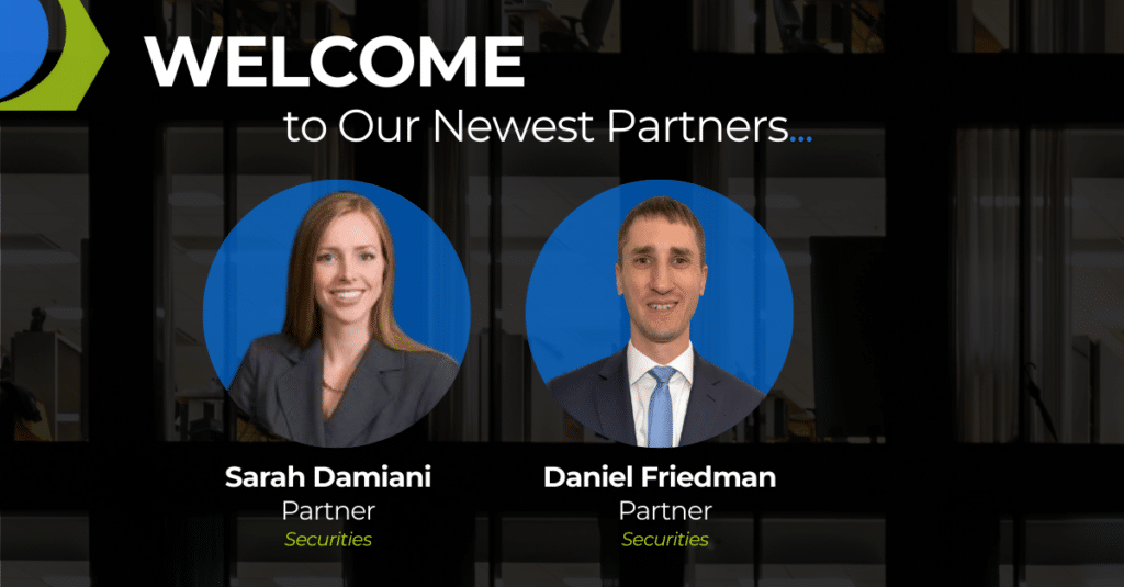 Welcome slide featuring two professional headshots