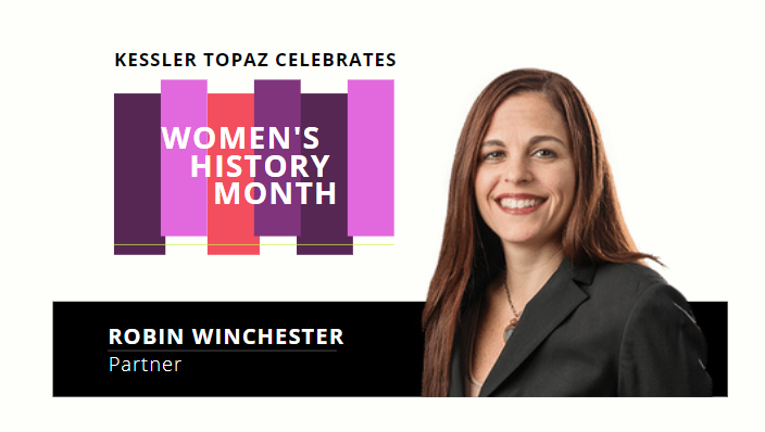 Women’s History Month spotlight graphic featuring Robin Winchester.