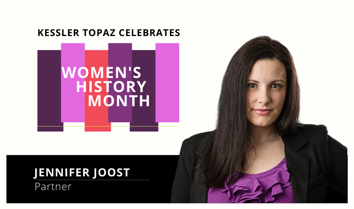 Women’s History Month spotlight graphic featuring Jennifer Jost.