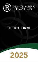 Black “Tier 1 Firm” award graphic.