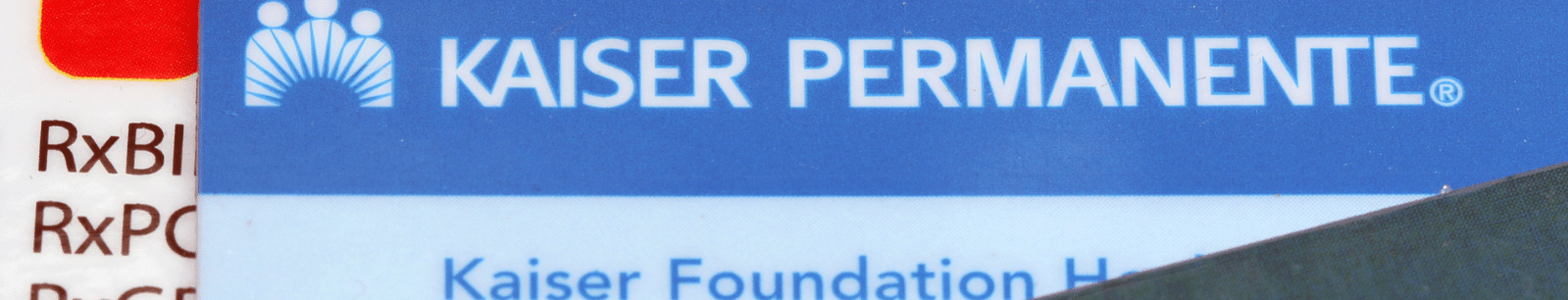 Kaiser Permanente branding with healthcare text